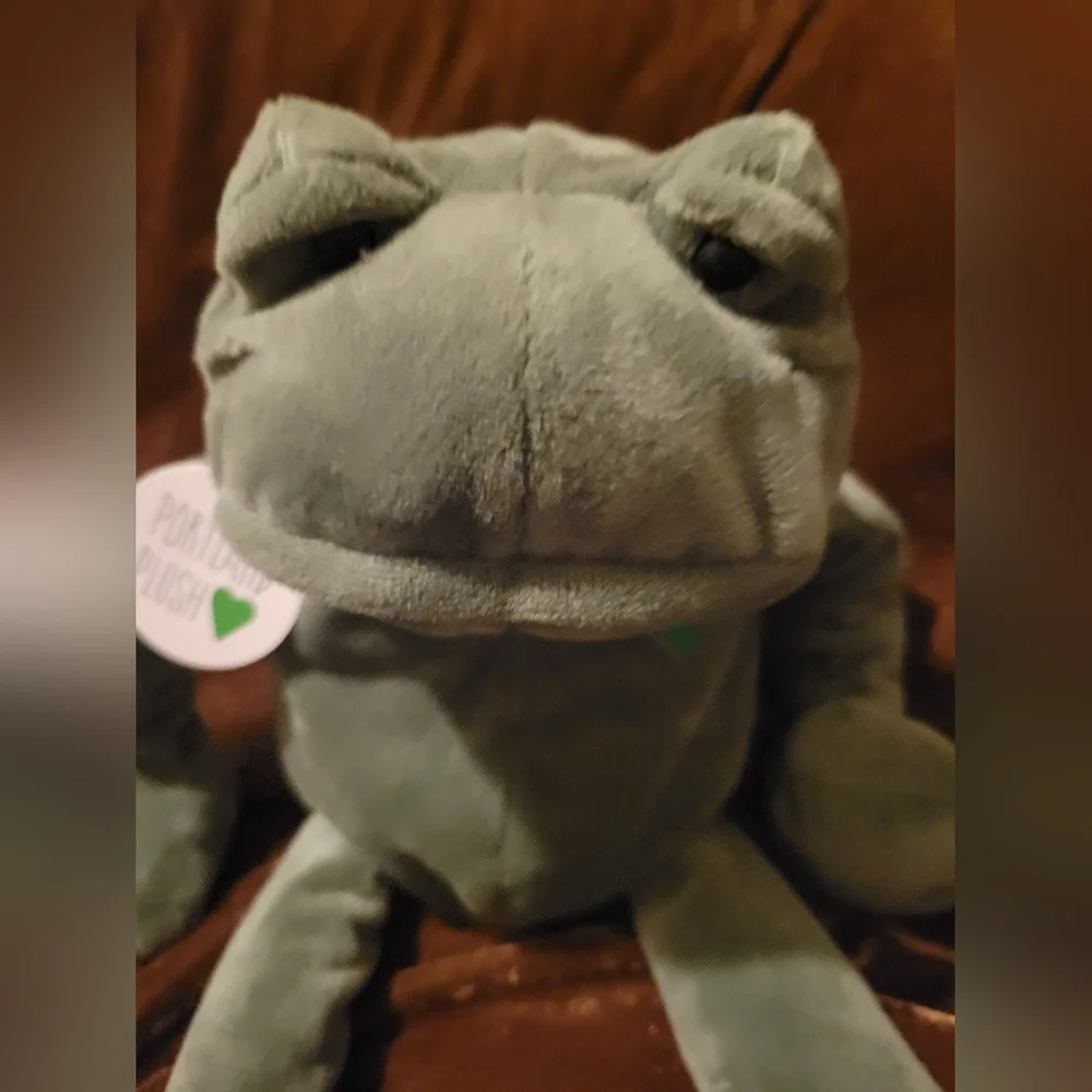 Portland Plush Frankie Lee Frog Retired Plush